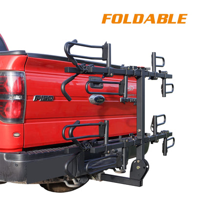 Foldable 4-Bike Rack for Cars, SUVs, RVs with 2" Hitch Receiver