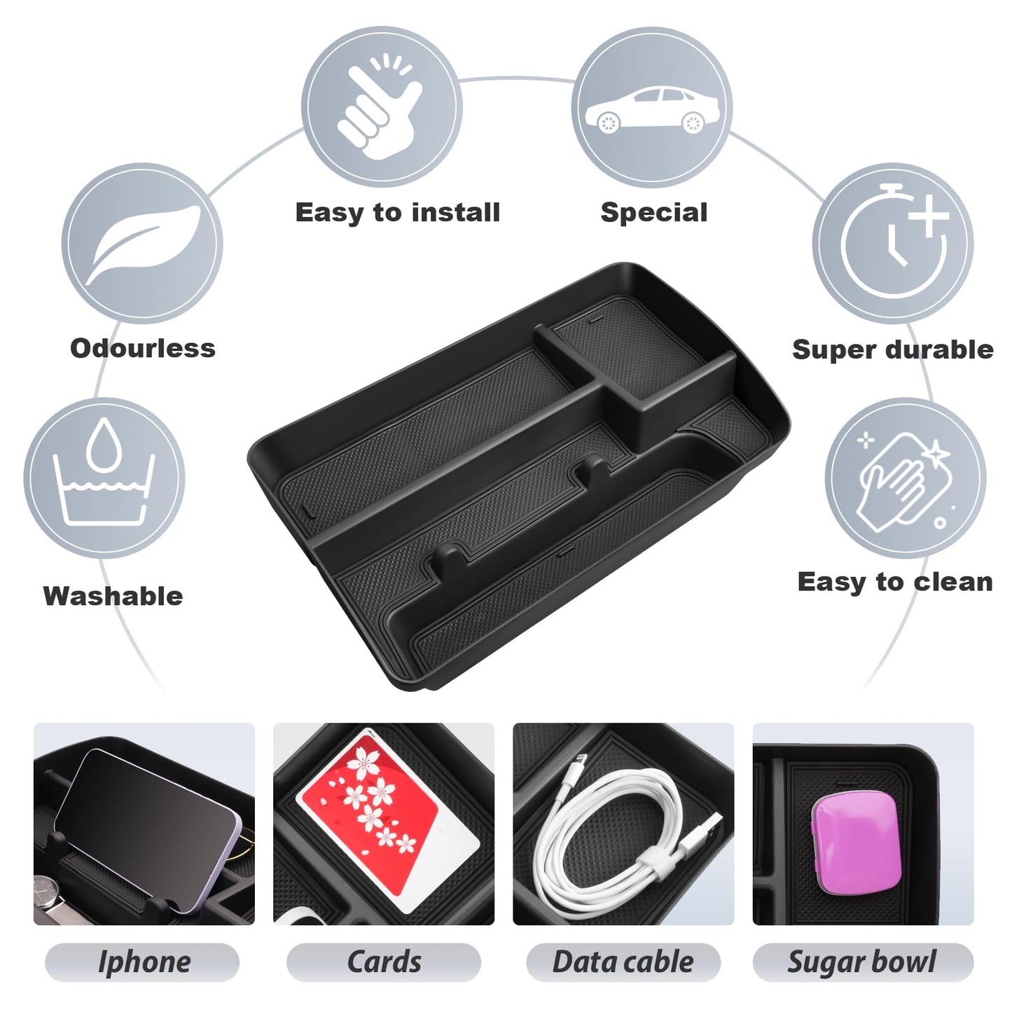 Dashboard Organizer with Phone Holder 2023-2026 Chevy Colorado/Canyon(Not for Speakers on Dash)