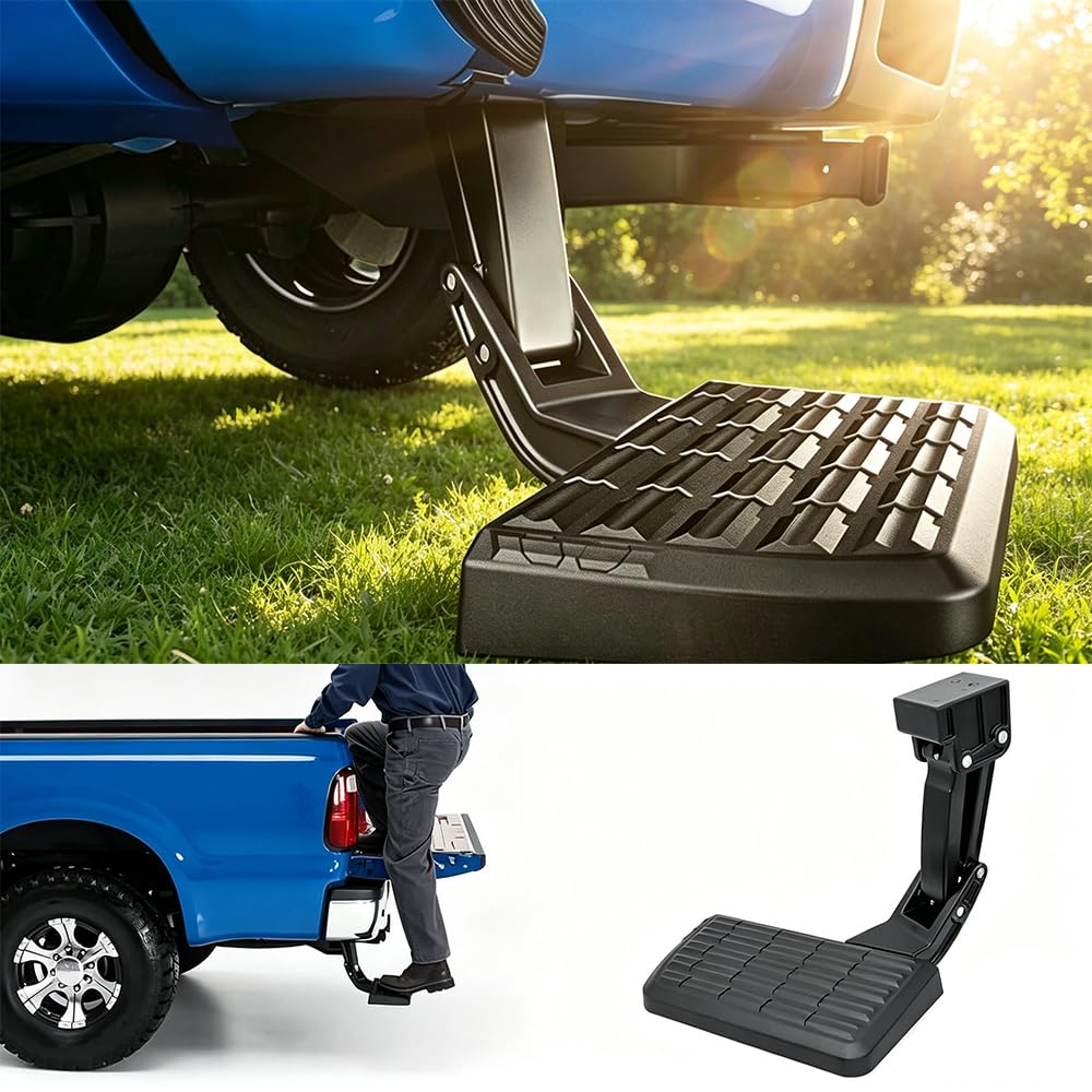 Retractable Rear Bumper Bed Step Compatible with Ford Ranger 2023-2026