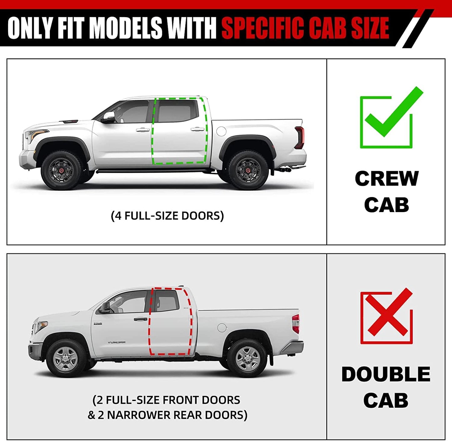 6 Inch Running Boards Compatible with 2019-2026 Ford Ranger Super Crew Cab with 4 Full Size Doors. Ford Ranger Steps Rock Sliders Step Bar Side Steps. Galvanized Carbon Steel Black Nerf Bar.
