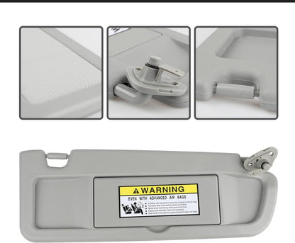 Left Driver and Right Passenger Side Sun Visor Gray Compatible with Honda Civic 2006 2007 2008 2009 2010 2011 Replaces # 83280-SNA-A01ZC 83230-SNA-A01ZC - OMOTOR