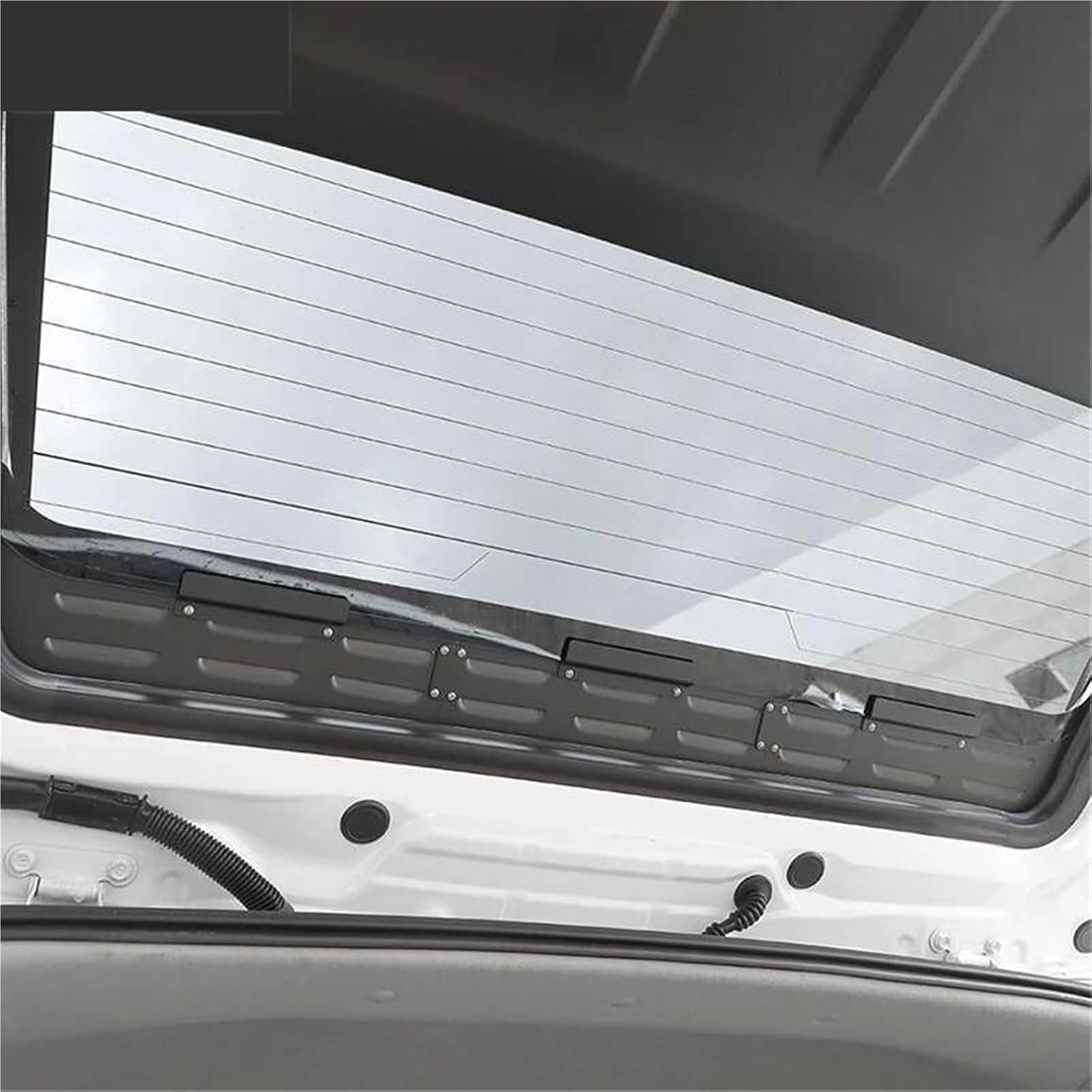 JeCar Aluminum Rear Door Vent Louver Cover Compatible with 4Runner 2010 Up Trunk Exhaust Opening Air Outlet Panel Car Exterior Accessories