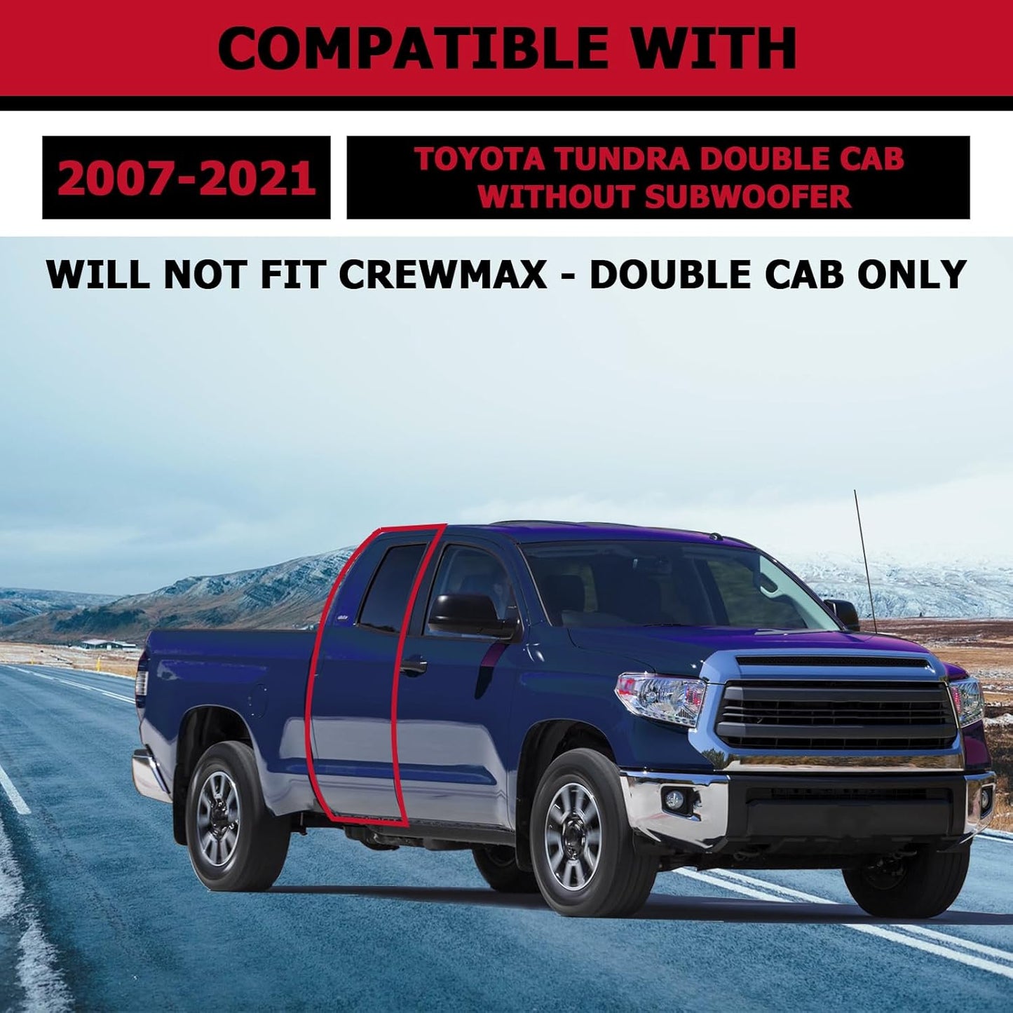 Under Seat Storage Box Compatible with 2007-2021 Toyota Tundra Double Cab