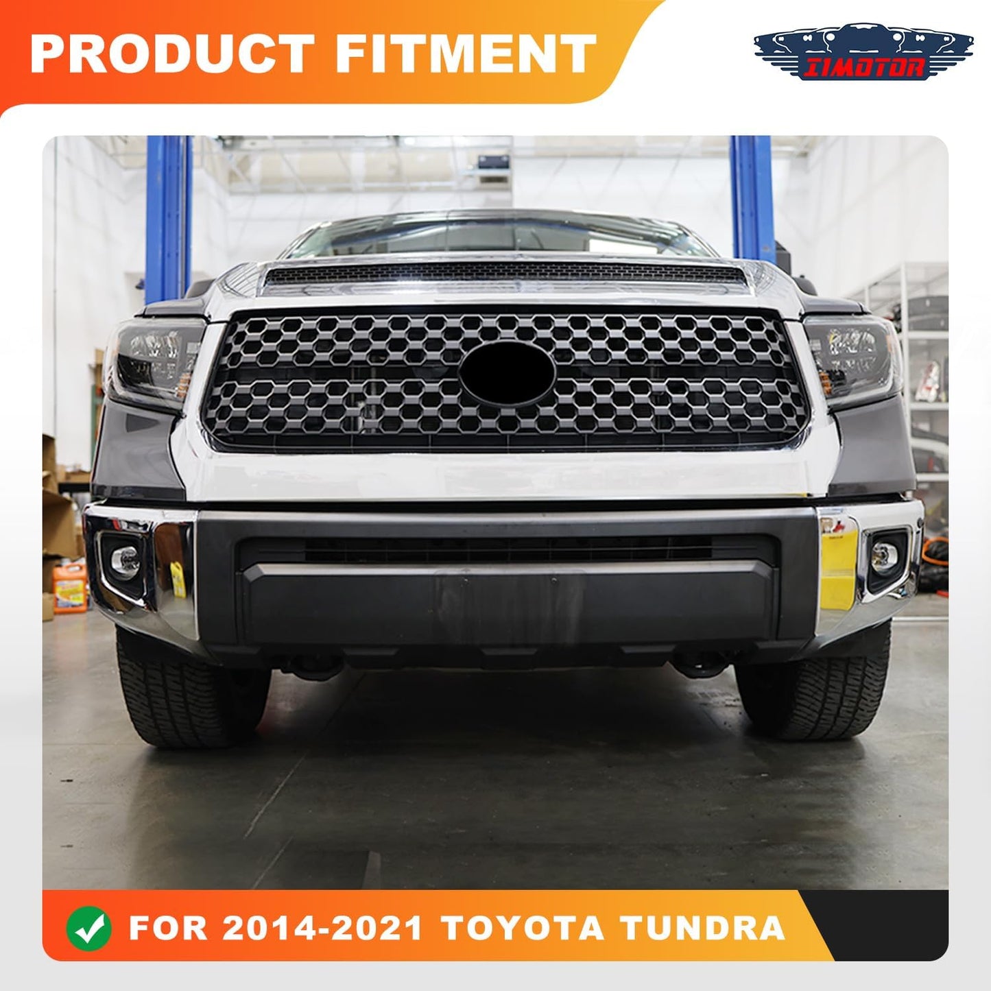 Front Hidden Winch Plate for 2014-2021 Toyota Tundra with Flip-up Licence Plate Mounting Bracket