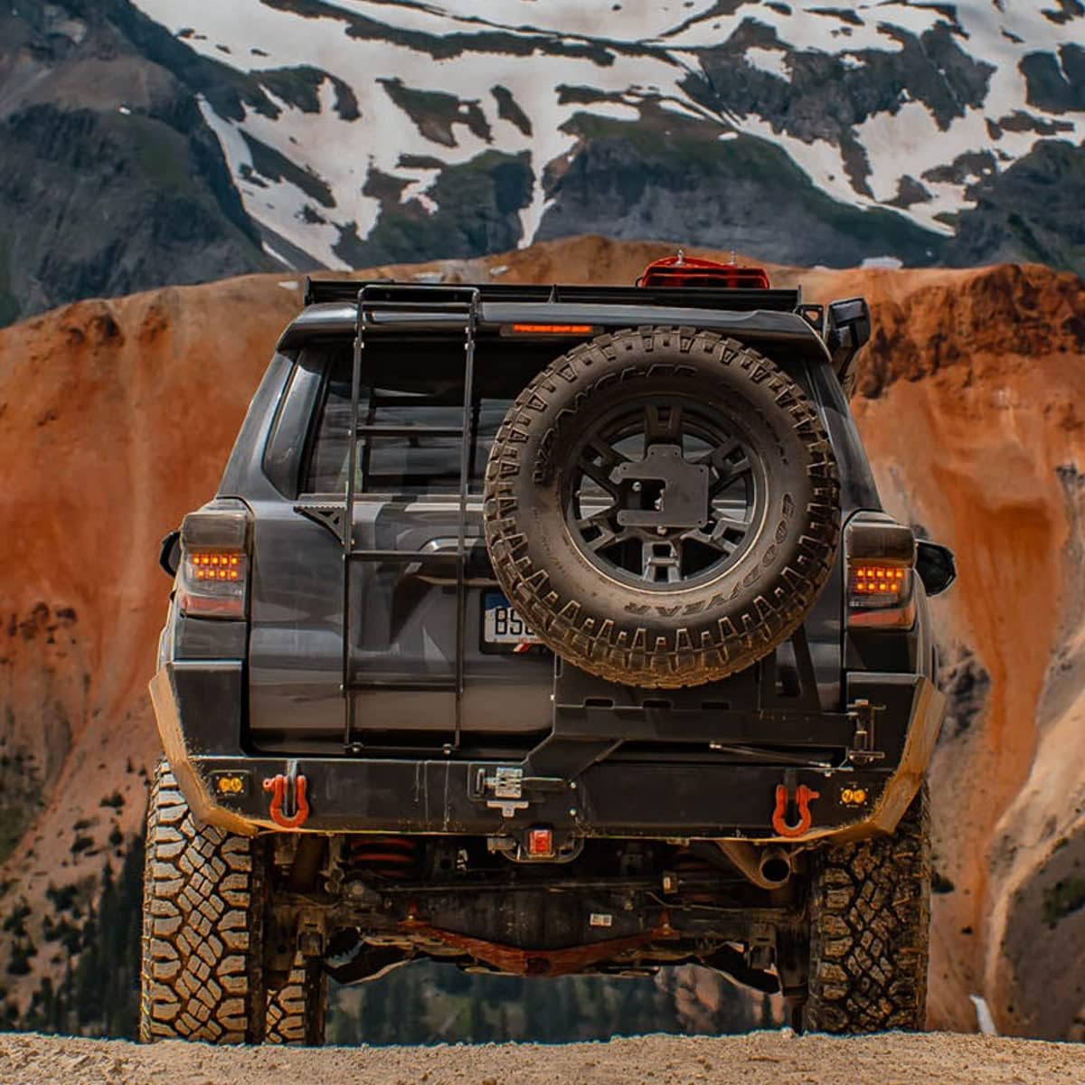 4Runner Summit Hatch Ladder Compatible with Toyota 4Runner 2010-2020， Black Thickened aluminum alloy 4Runner Accessories /5TH GEN / 2010+