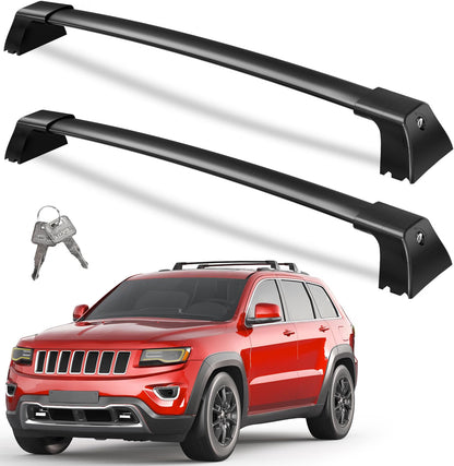 300lb Aluminum Roof Rack Cross Bars Compatible with Jeep Grand Cherokee L 2021-2026 and 2022-2026 Grand Cherokee WL