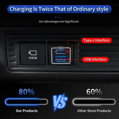 USB Fast Charger for 2024 - 2026 Toyota Land Cruiser 250 First Edition 1958 Prado