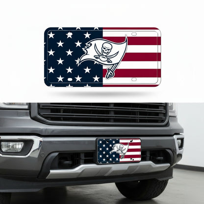Rico Industries NFL Football USA Metal Auto Tag 6" x 12" - Great for Truck/Car/SUV