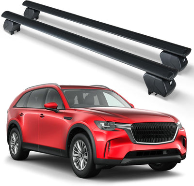 300 LBS Lockable & Adjustable Cross Bars Roof Rack for 2023 2024 Mazda CX90 CX-90