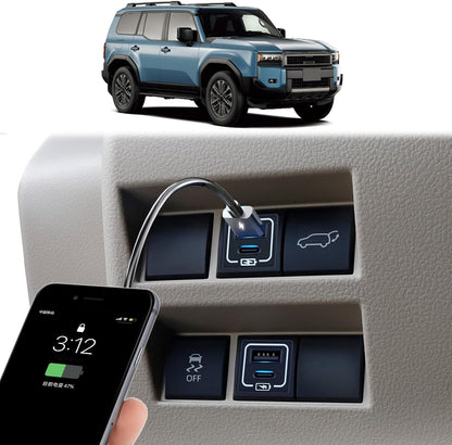 USB Fast Charger for 2024–2026 Toyota Land Cruiser 250 First Edition — OMOTOR