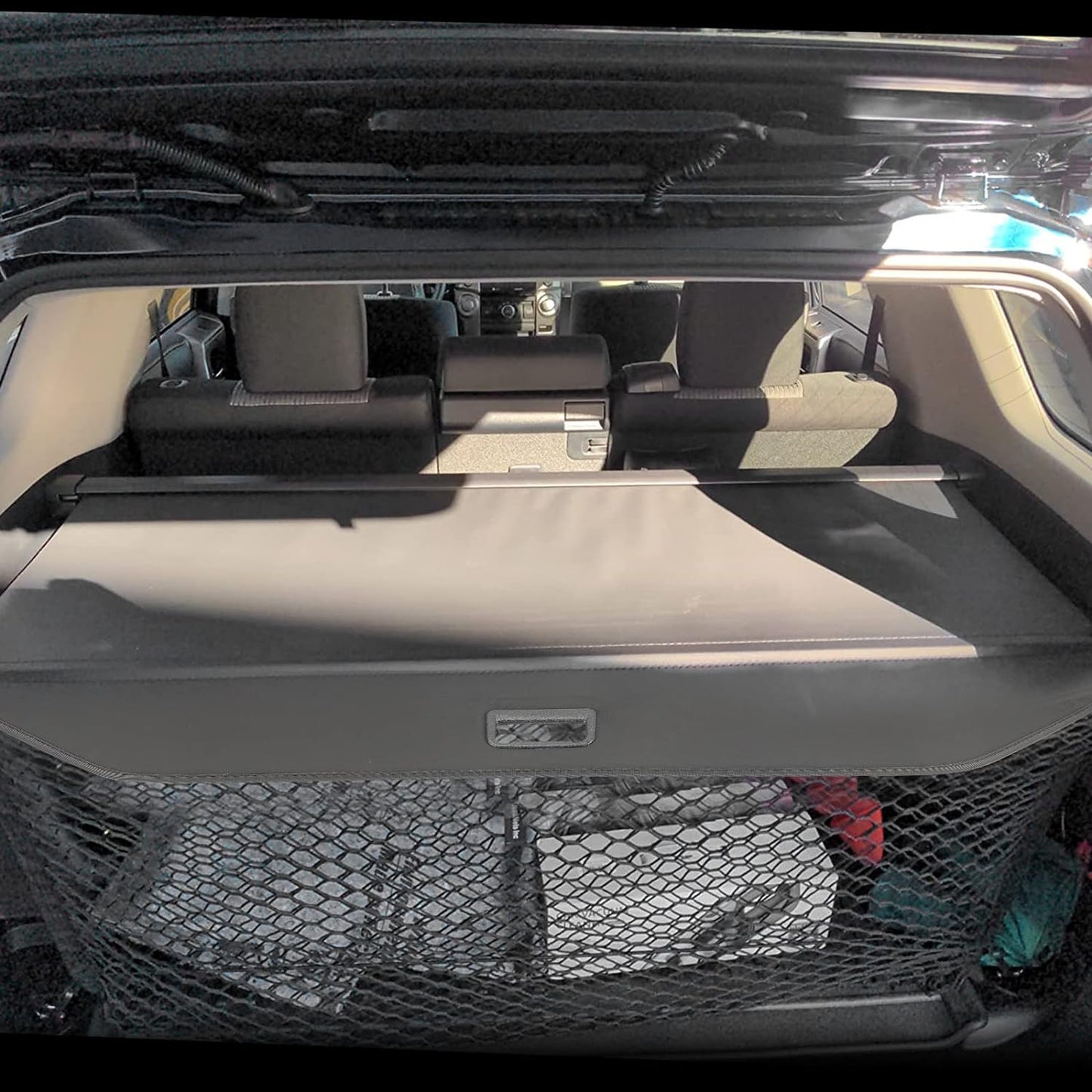 Cargo Cover Compatible with 2010-2023 Toyota 4Runner - Retractable Rear Luggage Trunk Security Covers Protector Anti Theft Shield Shade