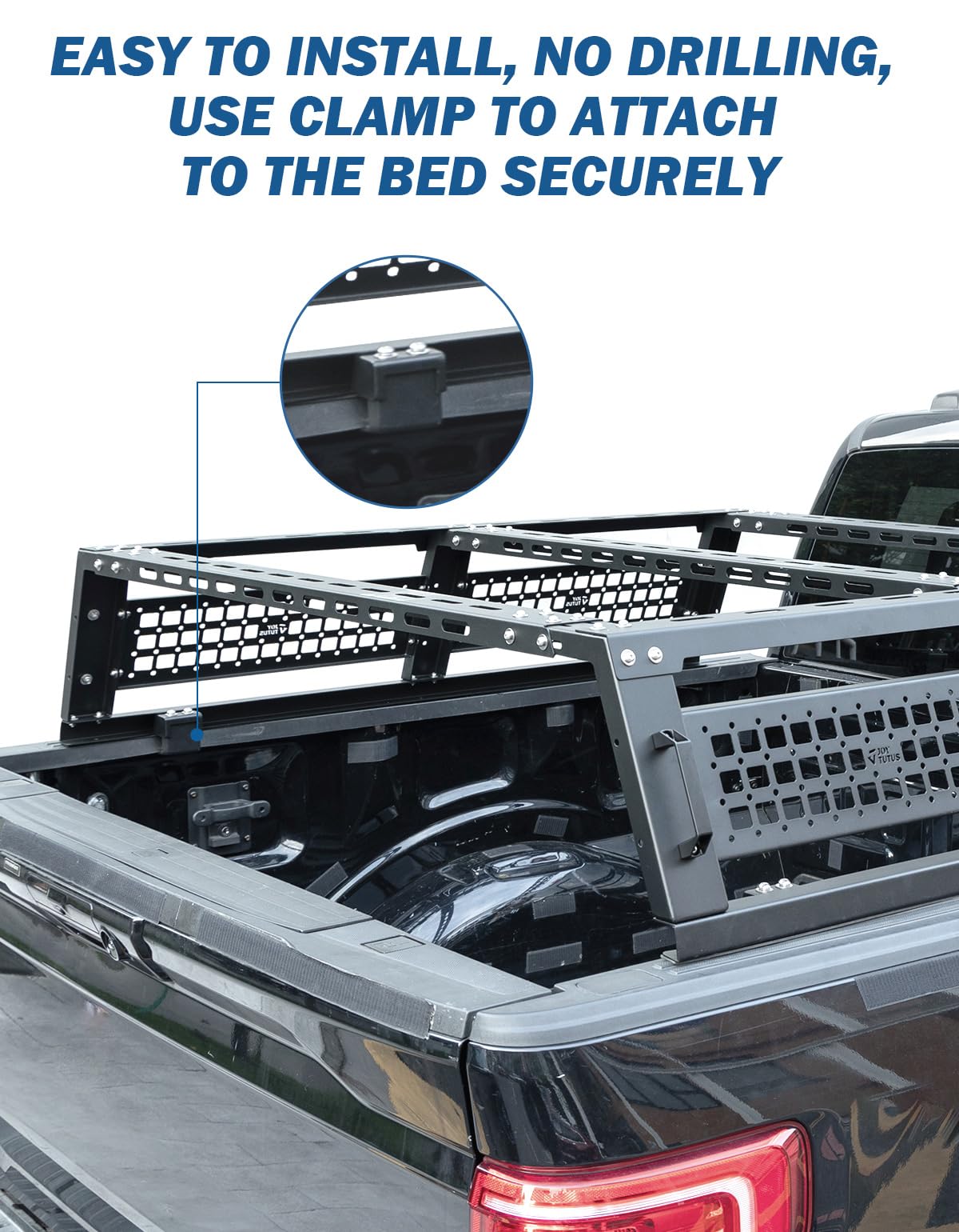 Overland Full Size Truck Bed Rack for Trucks Compatible with F150 F250 F350 Silverado Sierra Ram