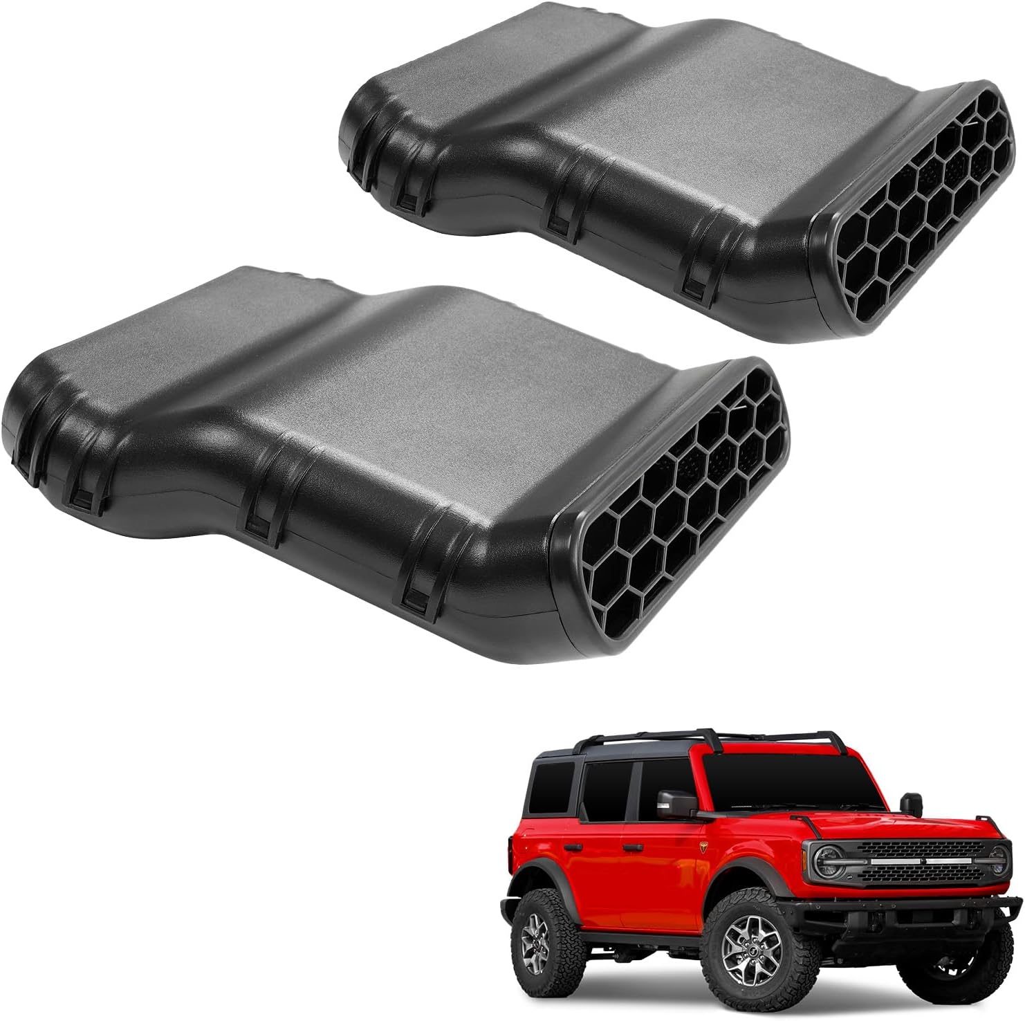 2Pcs Under Seat Vent Deflectors for Ford Bronco 4-Door 2021-2026