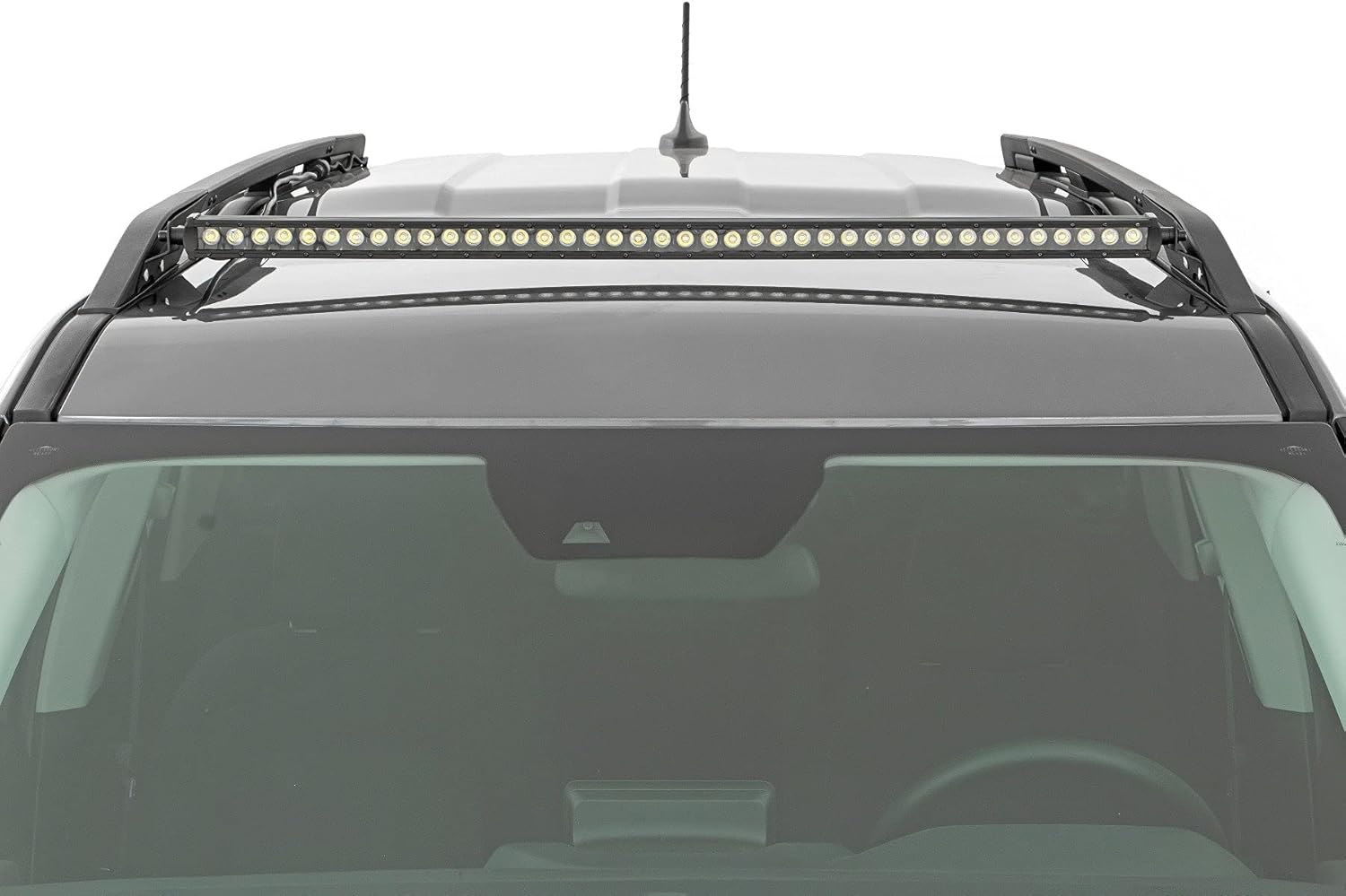 Rough Country 40" LED Light Bar Roof Rack Mount for Ford Bronco Sport (2021-2025) - 200W, 16,000 Lumen CREE LED, Spot Focus Beam