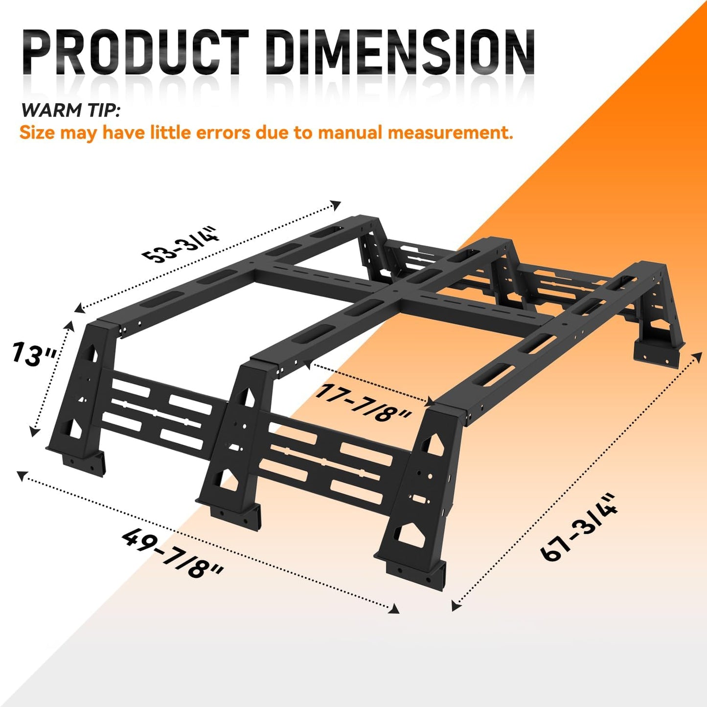 Truck Bed Rack Overland Tent Rack Compatible with 2009-2023 Ford F150 & Raptor