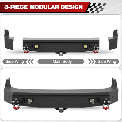 Front Lower/ Rear Bumper with LED Lights for 2024-2026 Toyota Land Cruiser 250