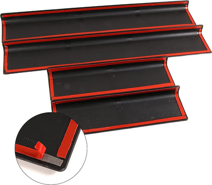 4Pcs Car Door Sill Guard Protector Compatible with Ford Bronco 4 Door 2021 2022 ABS Replacement Welcome Pedal Scuff Plate Entry Guard Sill Plate Anti Slip and Scratch Accessories - OMOTOR