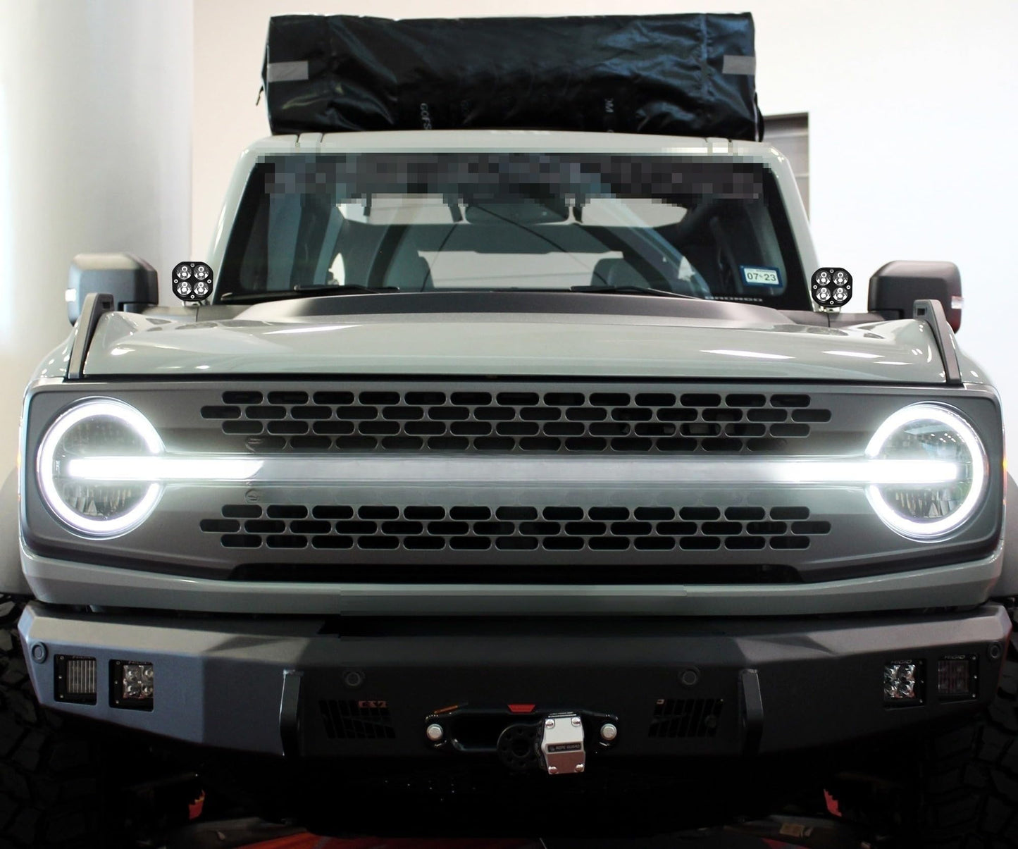 Clear Lens 20W High Power LED A-Pillar Lighting Kit Compatible with 2021-2026 Ford Bronco