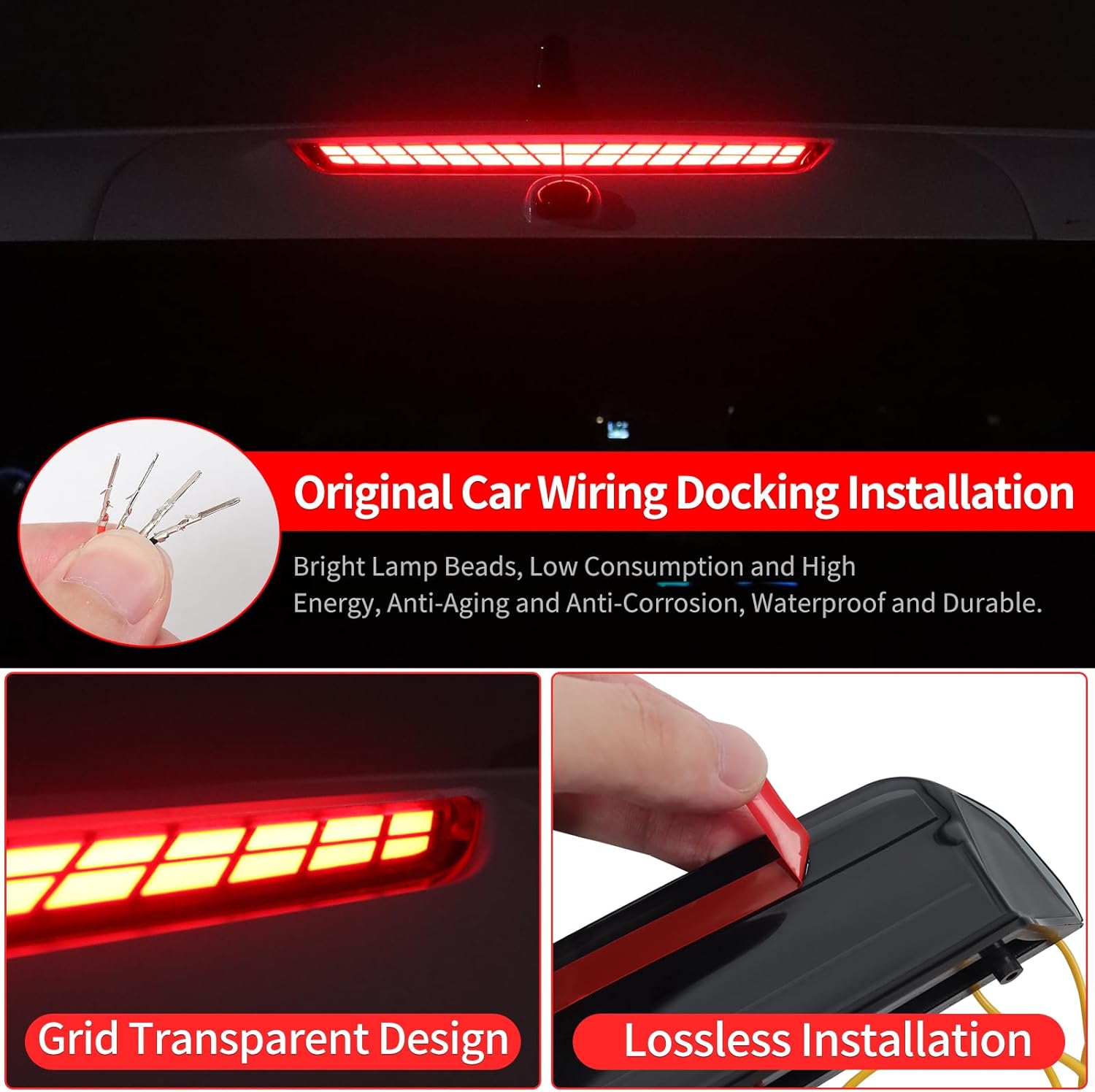 Tailgate Stop Lamp for 2024-2026 Toyota Super 4runner N500 Led Trunk Highlight Warning Light Exterior Modification 2025 4runner Accessories