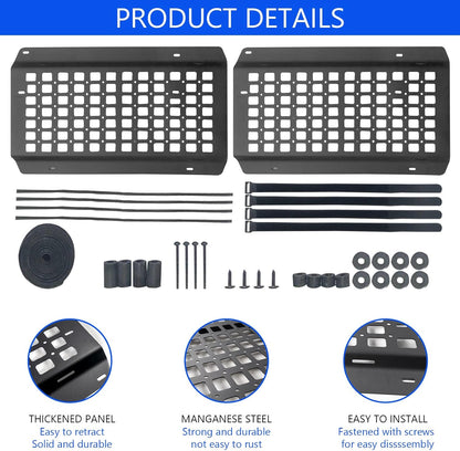 Tailgate Molle Panel Compatible with 2015-2023 F150 Tailgate Molle Panel Tailgate Table Truck Molle Bed Panel Replacement for 2015-2023 F150 Accessories - OMOTOR