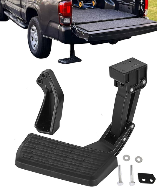 Dodomes Rear Bed Step Retractable Truck Bumper Step Replacement for Toyota Tacoma 2012 2013 2014 2015 2016 2017 2018 2019 2020 2021 2022 2023 Replaces PT392-35100