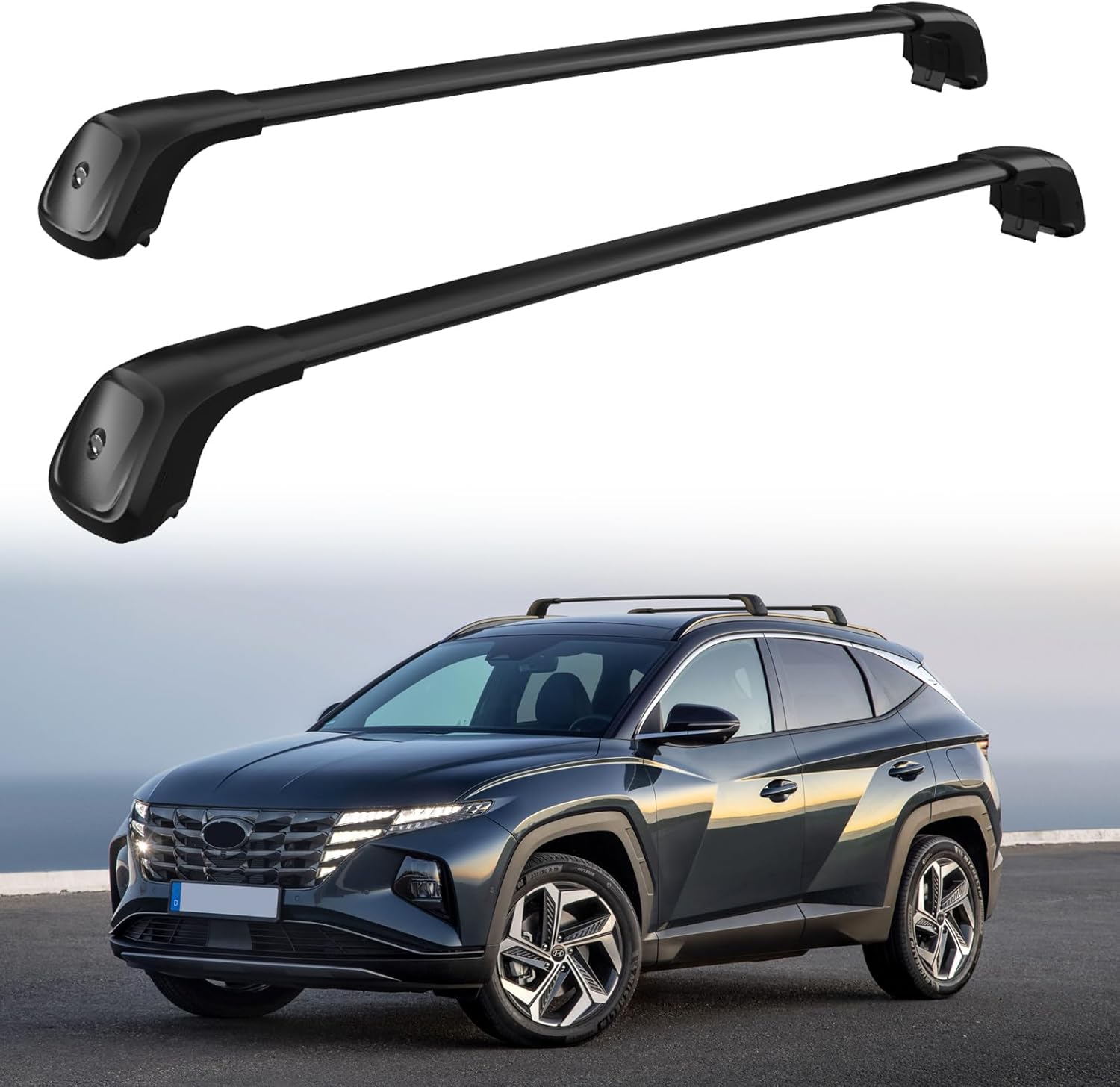 260 LBS Roof Rack Cross Bars Fit for 2022-2025 Hyundai Tucson SE SEL N Line Limited NX4