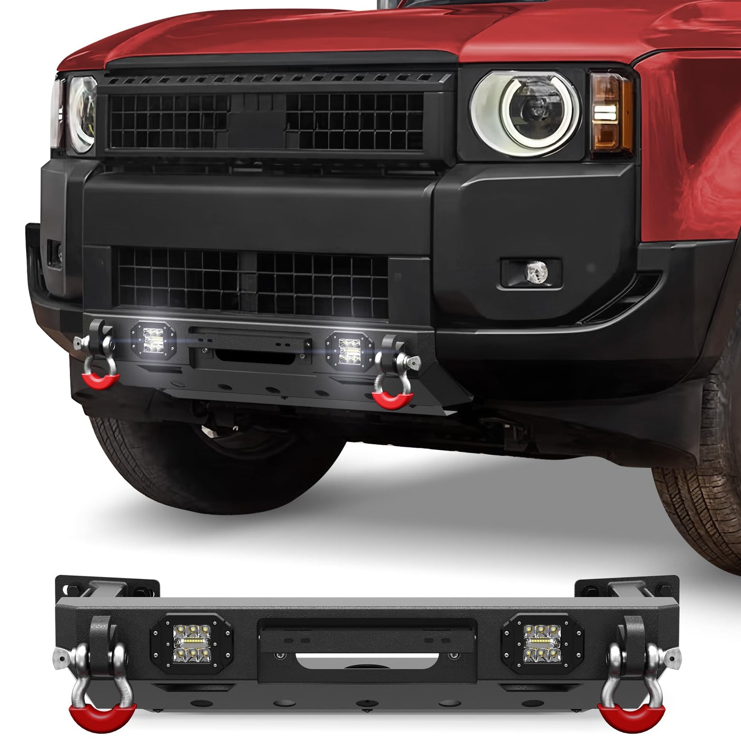 Front Lower/ Rear Bumper with LED Lights for 2024-2026 Toyota Land Cruiser 250