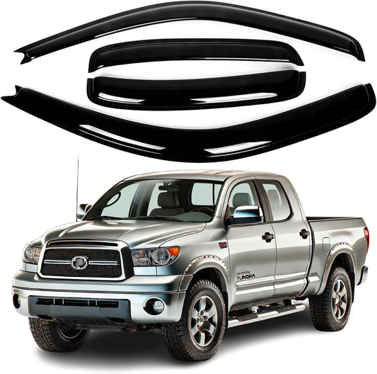 Smoke Window Visor Set Fits for Toyota Tundra Extended Cab 2000-2006