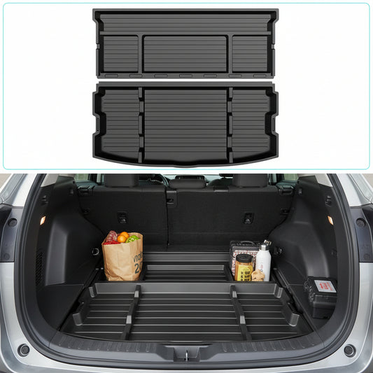Hidden Trunk Organizer Tray Compatible with 2019-2025 Toyota RAV4 LE XLE XSE Hybrid (Not Prime)