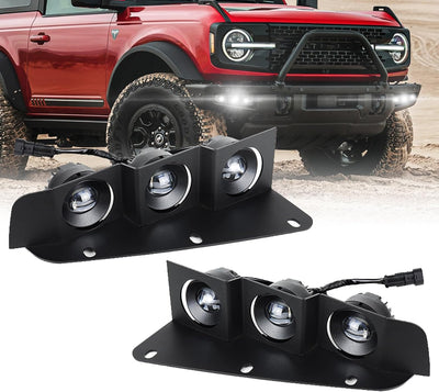 2PCS LED Fog Lights for Ford Bronco 2021-2023 2/4 Door
