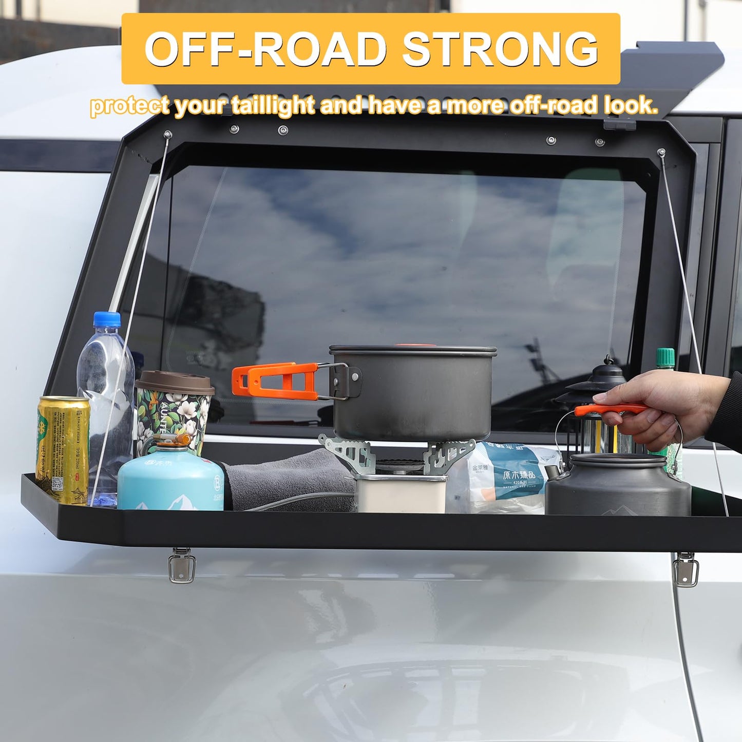 Rear Side Window Storage Molle Panel Compatible with Toyota Land Cruiser Prado 250 J250 LC250 2024 2025
