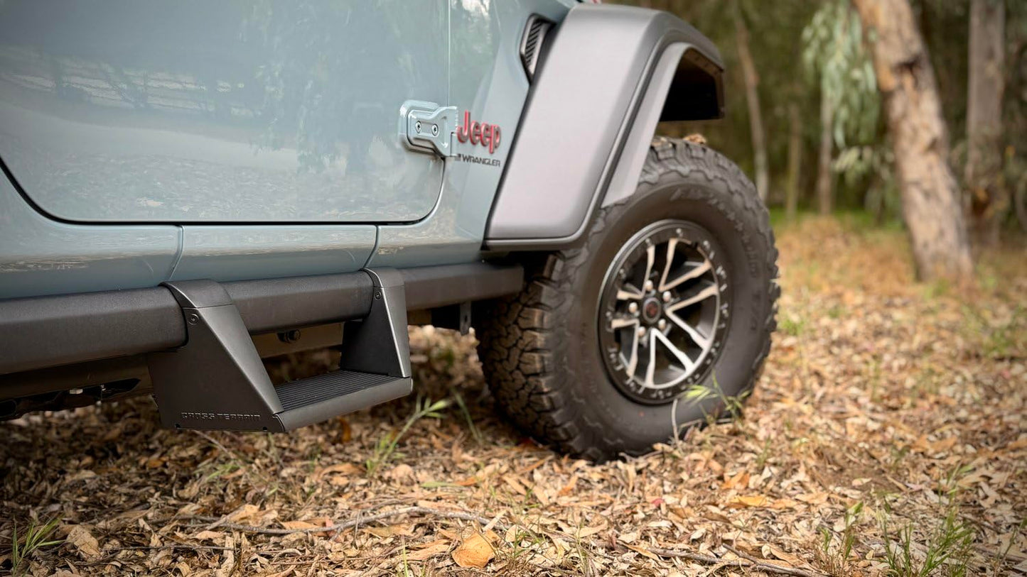 2Pcs Removable Steel Drop Steps For Jeep Wrangler JL/Gladiator