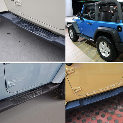 Running Boards Drop Side Steps Bars for 2007-2017 Jeep Wrangler JK 2 Door