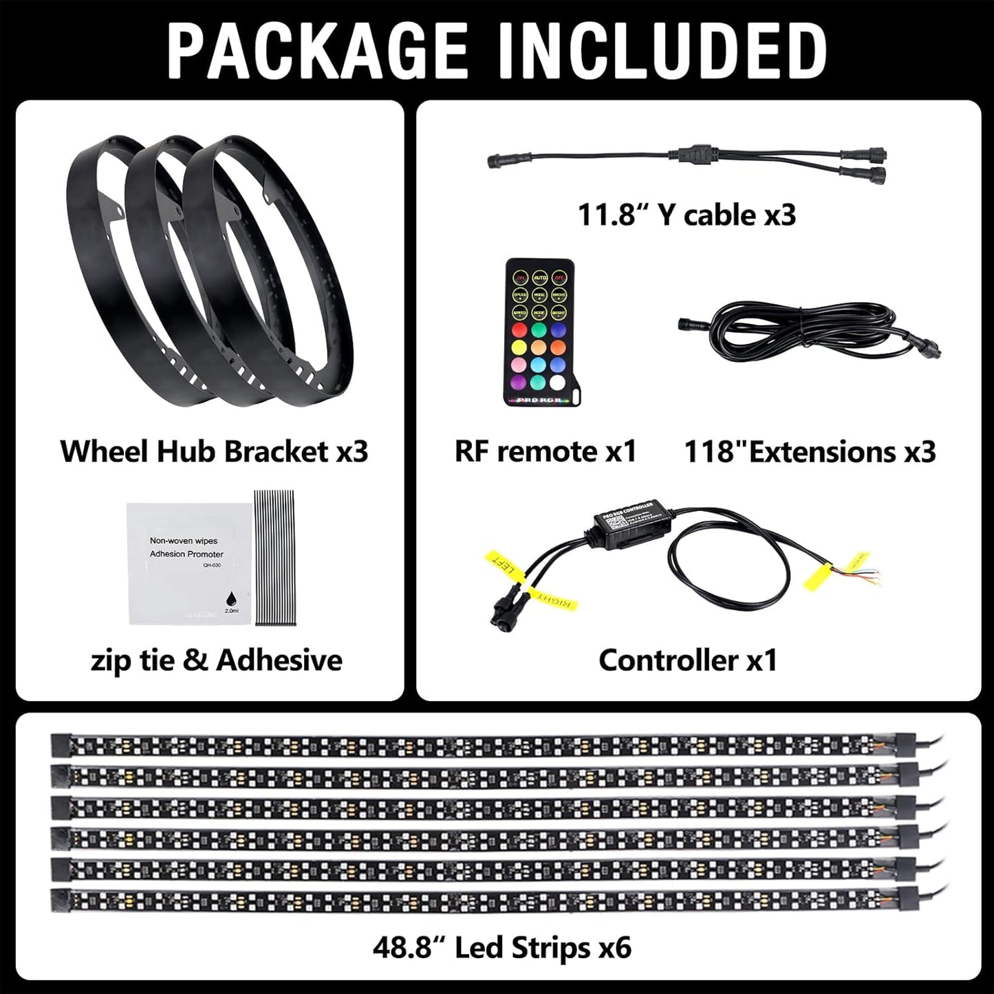 RGB Chasings Wheel Ring Lights for All Polaris Slingshot Models 2015-2022 2023 2024+