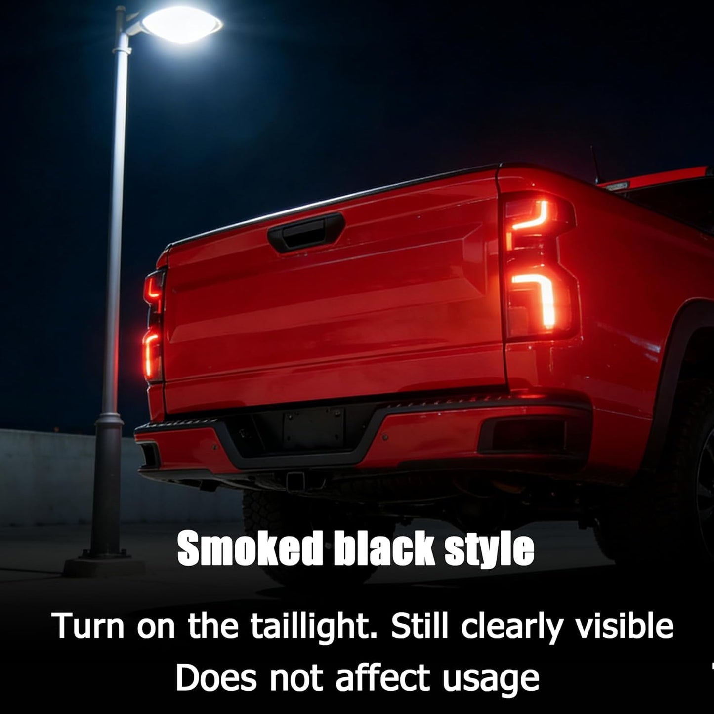 Taillight Cover Trim Fit for Chevy Silverado 1500 2019-2026 RST/LT/Custom/LTZ/High Coumtry
