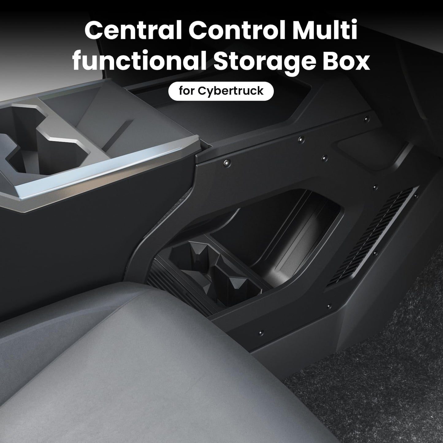 Center Console Organizer Double-Layer Storage Tray For Cybertruck 2023 - 2026