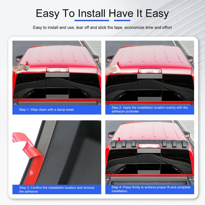 Rear Roof Protector Compatible with 2009-2018 Dodge Ram 1500 Rear Roof Spoiler Replacement for 2009 2010 2011 2012 2013 2014 2015 2016 2017 2018 Dodge Ram 1500 Accessories