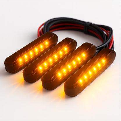 4Pcs Amber LED Front Grille Lights Compatible with 2022-2025 Ford Next-Gen Ranger Raptor