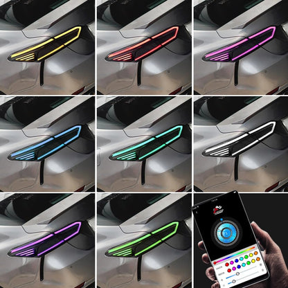 T T-ABC Taillights Compatible with Toyota Camry 2018-2024 LE SE TRD XSE XLE Nightshade Hybrid Tail Lights Assembly 8th Gen Accessories LED Sequential Animation Custom Replacement (NK Style R)