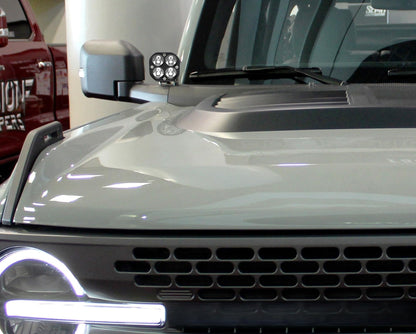 Clear Lens 20W High Power LED A-Pillar Lighting Kit Compatible with 2021-2026 Ford Bronco