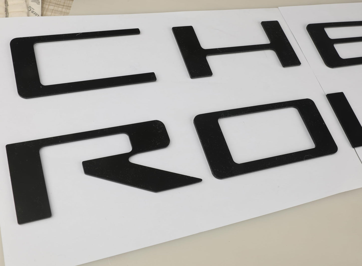 Matte Black Tailgate Insert Letters 3D Emblems For  2023 - 2026 Chevy Colorado