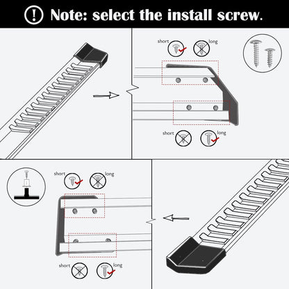 Pair Running Board Nerf Bar Compatible with 15-23 Ford F150 Superduty Crew Cab（4 Full Size Doors） Rocker Slider Side Steps,Width 6 Inches V Style.with OE Style Brackets - OMOTOR
