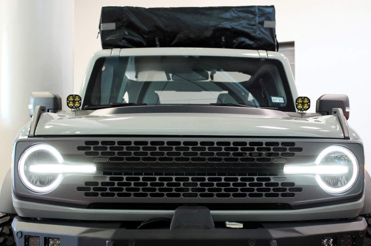 Clear Lens 20W High Power LED A-Pillar Lighting Kit Compatible with 2021-2026 Ford Bronco