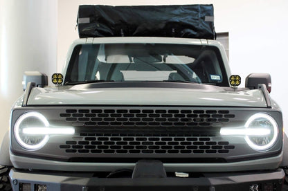 Clear Lens 20W High Power LED A-Pillar Lighting Kit Compatible with 2021-2026 Ford Bronco