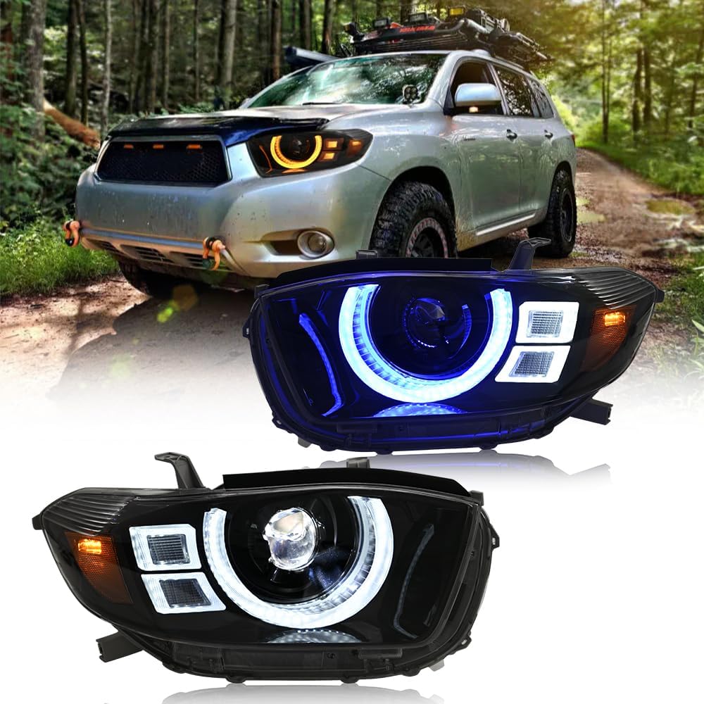 Mods Headlights for Toyota Highlander 2008-2010 (Headlights for 2008-2010)