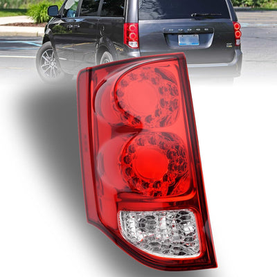 LED Tail Light for 2011-2020 Dodge Grand Caravan – Left & Right Rear Lamp, Brake & Signal Assembly with Bulb