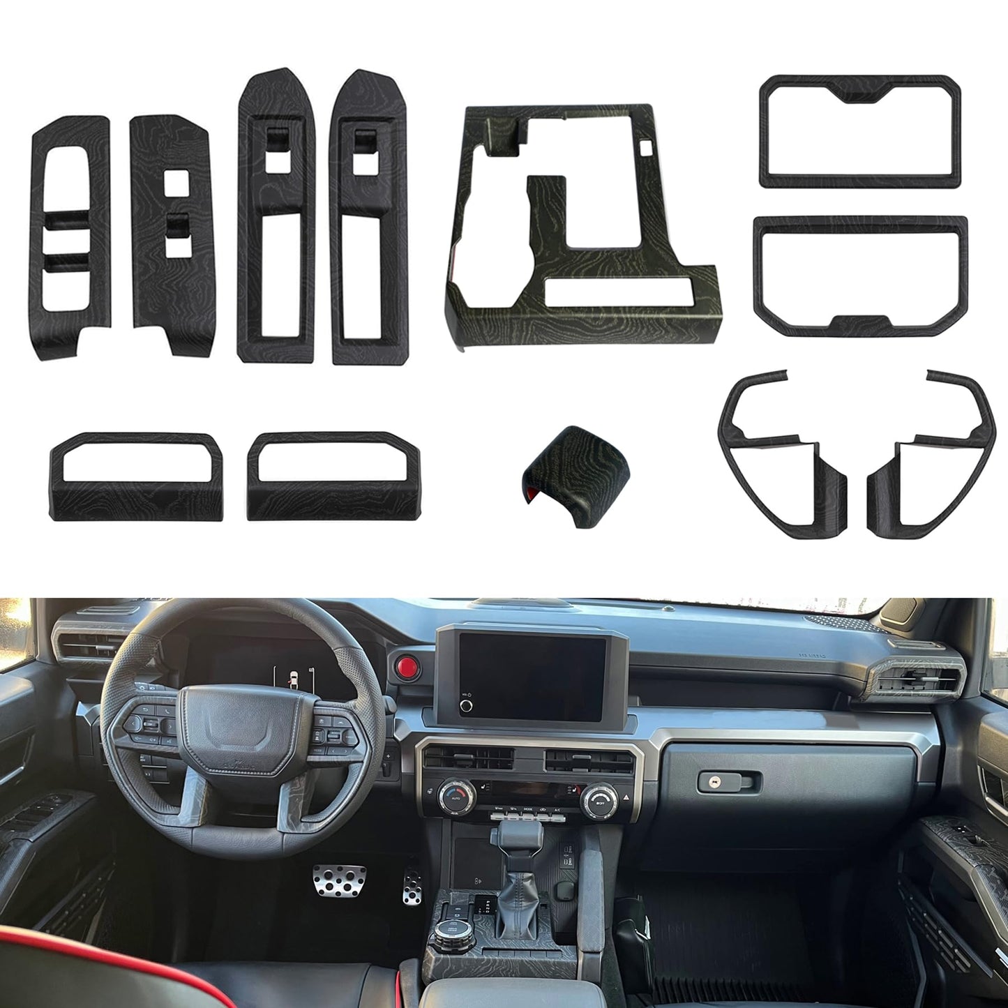 12Pcs Interior Decor for Toyota Tacoma 2024 - 2026