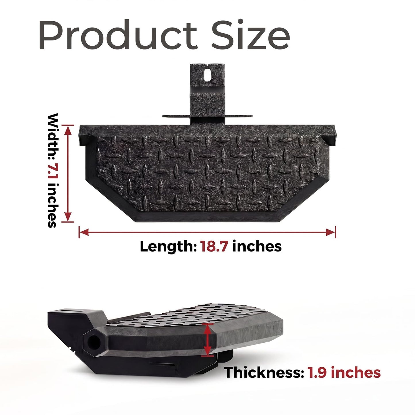Running Boards Compatible with 2020-2025 Jeep Gladiator JT 4-Door