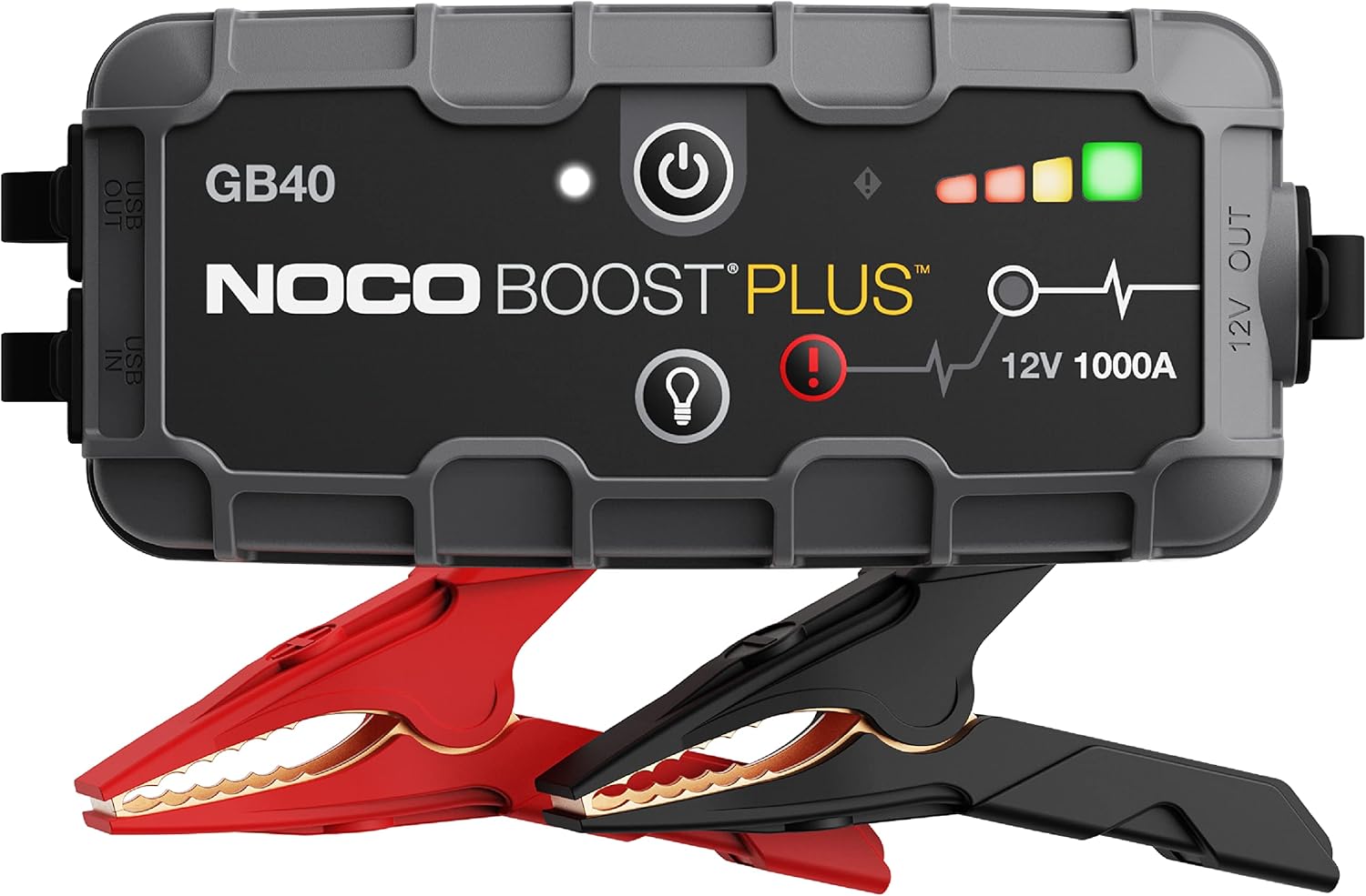 1000A UltraSafe Car Battery Jump Starter For 6.0L Gasoline And 3.0L Diesel Engines