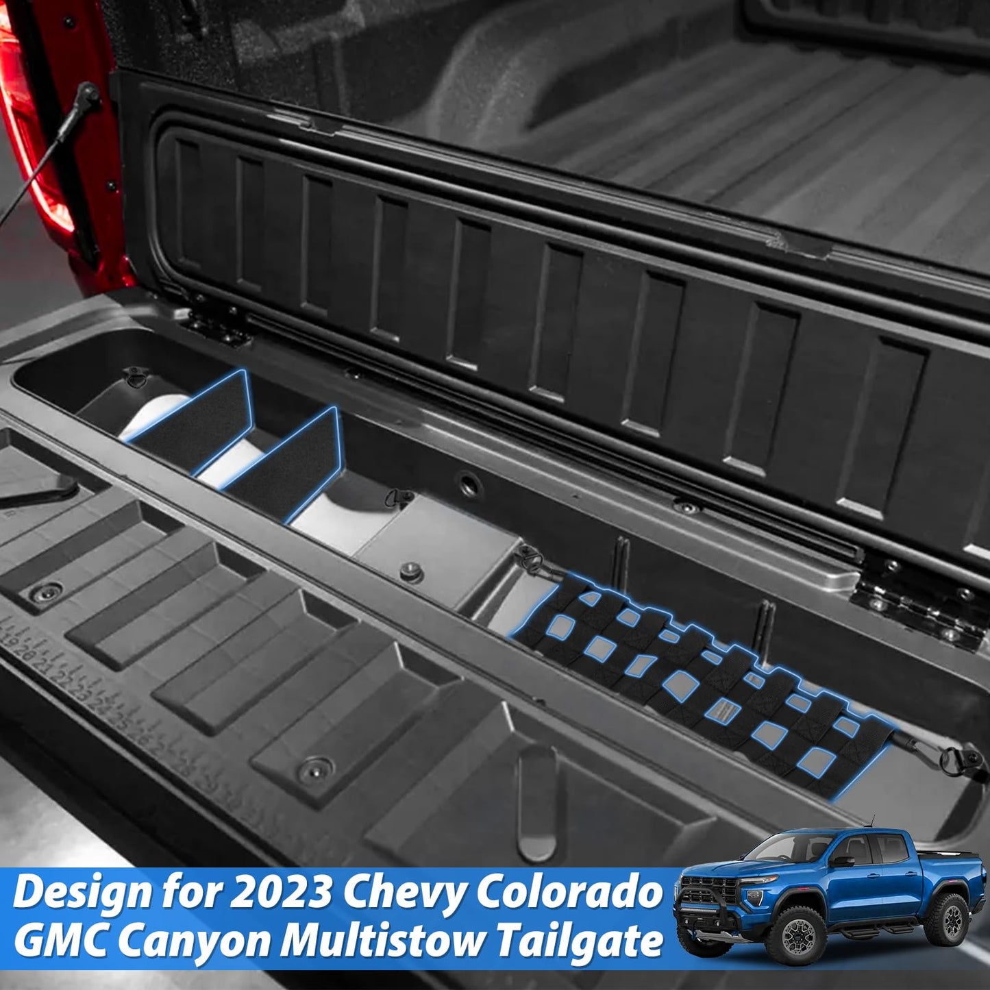 Tailgate Organizer Compatible with Chevy Colorado/GMC Canyon 2023 - 2026